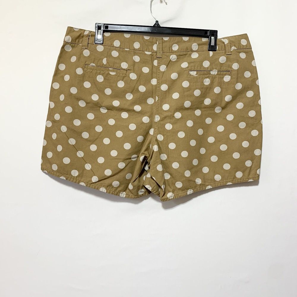 Boden Shorts Brown White Polka Dots Womens US 16 UK 20 - Picture 5 of 11